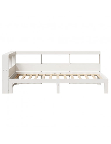 Letto con Libreria senza Materasso 75x190 cm in Legno Pino