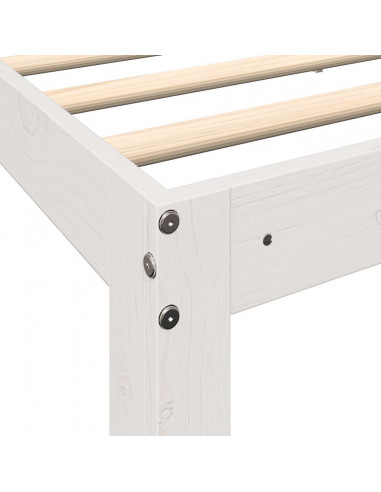 Letto con Libreria senza Materasso 75x190 cm in Legno Pino