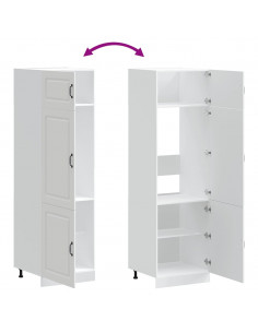 Armadio da Cucina Kalmar Bianco in Legno Multistrato