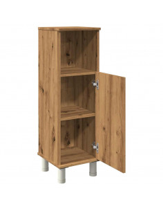 Armadietto Bagno Artigianale 30x30x95 cm in Legno Multistrato