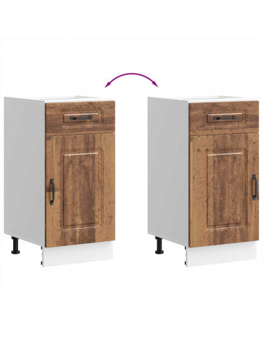 Base da Cucina Kalmar Legno Vecchio in Legno Multistrato