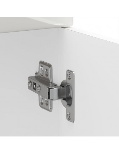 Base da Cucina Kalmar Bianco Lucido in Legno Multistrato