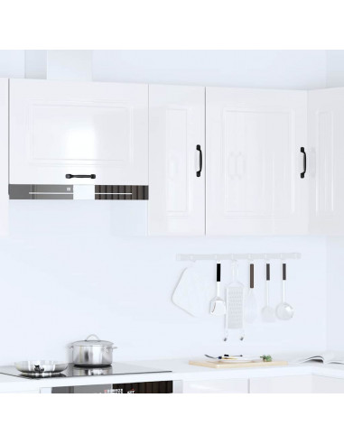 Base da Cucina Kalmar Bianco Lucido in Legno Multistrato