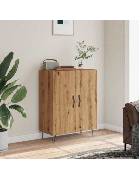Credenza Rovere Artigianale 69,5x34x90 cm in Legno Multistrato