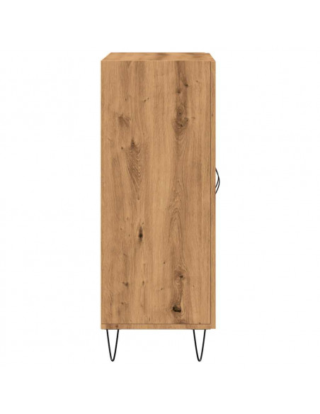 Credenza Rovere Artigianale 69,5x34x90 cm in Legno Multistrato