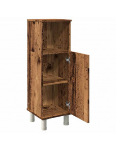Mobile da Bagno Legno Antico 30x30x95 cm in Legno Multistrato