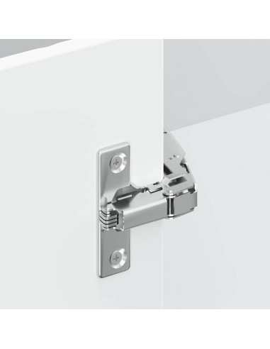 Mobile Base ad Angolo Cucina Kalmar Bianco Lucido in Truciolato