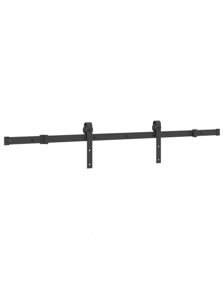 Porta Scorrevole con Set Hardware 80x210 cm Legno Massello Pino