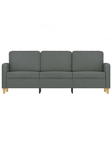 Divano a 3 Posti Grigio Chiaro 180 cm in Tessuto