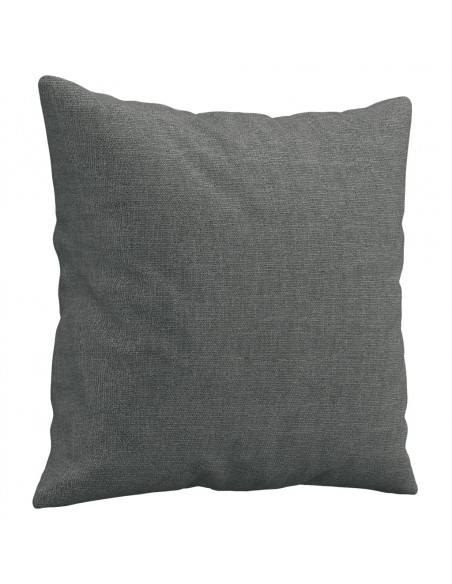 Set di Divani 2 pz con Cuscini Grigio Scuro in Tessuto