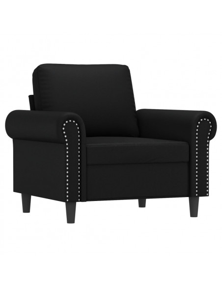 Poltrona Nera 60 cm in Similpelle