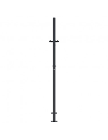 Cancello da giardino antracite 100x150 cm in acciaio con design ad albero