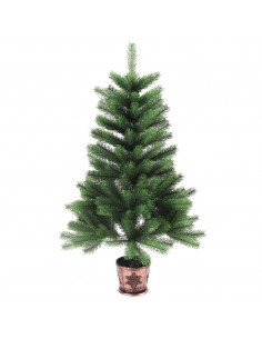 Albero di Natale Artificiale Realistico con Punte 65 cm Verde 2
