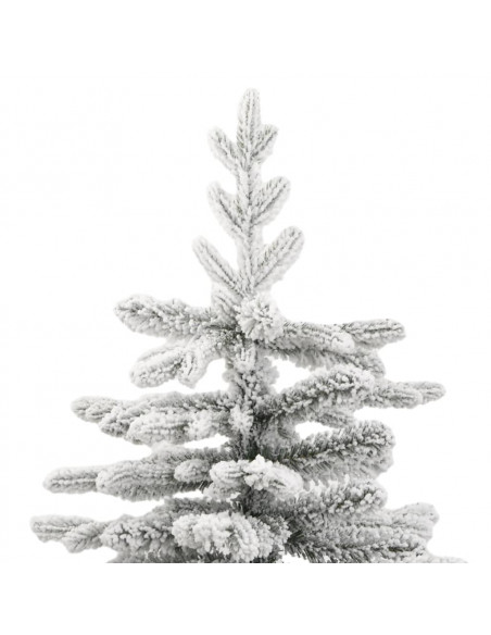 Albero Natale Artificiale Incernierato con Neve Fioccata 210 cm
