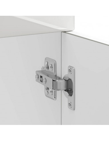 Base da Cucina Kalmar Bianco Lucido in Legno Multistrato