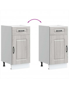 Base da Cucina Kalmar Grigio Sonoma in Legno Multistrato 2