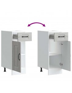 Base da Cucina Kalmar Grigio Sonoma in Legno Multistrato 2