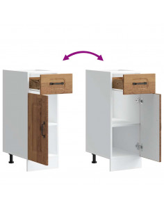 Base da Cucina Kalmar Legno Vecchio in Legno Multistrato 2