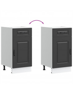 Base da Cucina Kalmar Nero in Legno Multistrato 2