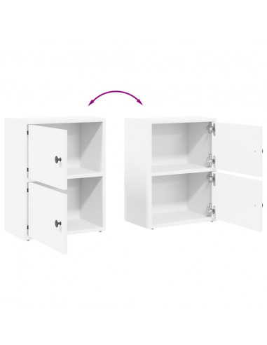 Libreria Bianca 40x24x52 cm in Legno Multistrato