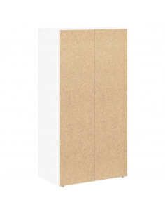 Libreria Bianca 40x24x77 cm in Legno Multistrato