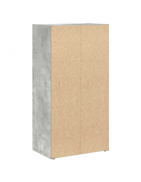 Libreria Grigio Cemento 40x24x77 cm in Legno Multistrato