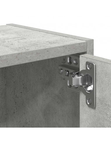 Libreria Grigio Cemento 40x24x77 cm in Legno Multistrato