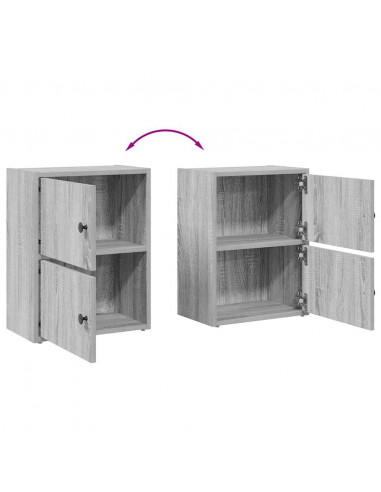 Libreria Grigio Sonoma 40x24x52 cm in Legno Multistrato