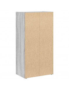 Libreria Grigio Sonoma 40x24x77 cm in Legno Multistrato