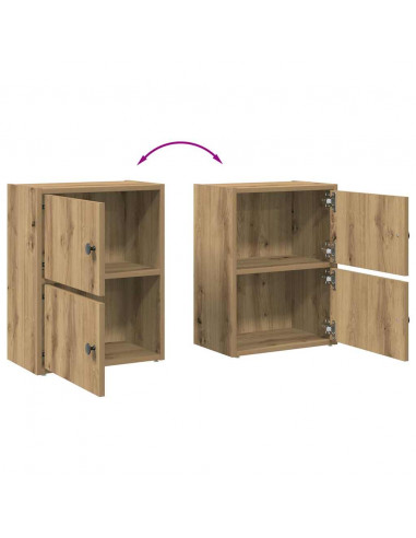 Libreria Rovere Artigianale 40x24x52 cm in Legno Multistrato