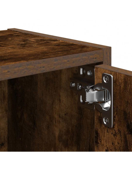 Libreria Rovere Fumo 40x24x52 cm in Legno Multistrato