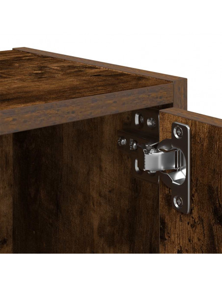 Libreria Rovere Fumo 40x24x77 cm in Legno Multistrato