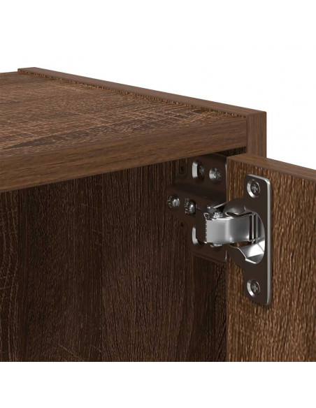 Libreria Rovere Marrone 40x24x77 cm in Legno Multistrato