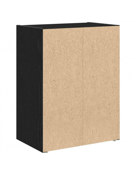 Libreria Rovere Nero 40x24x52 cm in Legno Multistrato