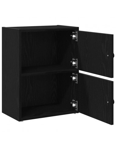 Libreria Rovere Nero 40x24x52 cm in Legno Multistrato