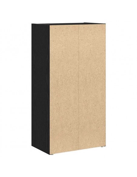 Libreria Rovere Nero 40x24x77 cm in Legno Multistrato