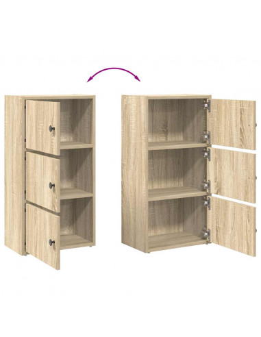 Libreria Rovere Sonoma 40x24x77 cm in Legno Multistrato