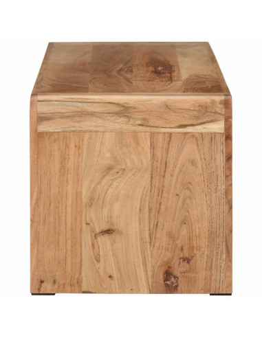 Mobile Porta TV 110x33x33 cm in Legno Massello di Acacia