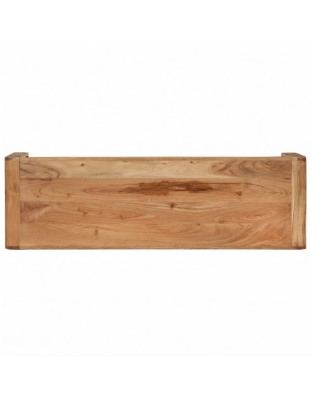 Mobile Porta TV 110x33x33 cm in Legno Massello di Acacia