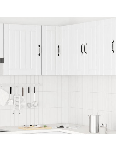 Pensile da Cucina ad Angolo Kalmar Bianco in Legno Multistrato