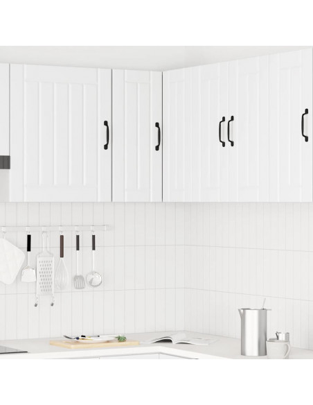 Pensile da Cucina ad Angolo Kalmar Bianco in Legno Multistrato