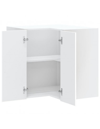 Pensile da Cucina ad Angolo Kalmar Bianco in Legno Multistrato