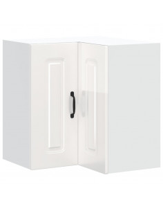 Pensile da Cucina ad Angolo Kalmar Bianco Lucido in Truciolato