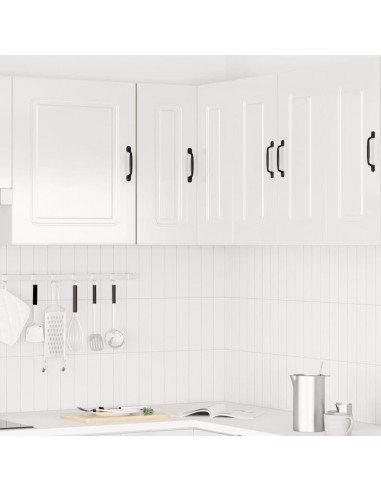 Pensile da Cucina ad Angolo Kalmar Bianco Lucido in Truciolato