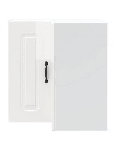 Pensile da Cucina ad Angolo Kalmar Bianco Lucido in Truciolato