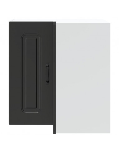 Pensile da Cucina ad Angolo Kalmar Nero in Legno Multistrato