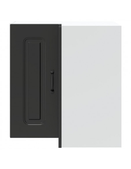 Pensile da Cucina ad Angolo Kalmar Nero in Legno Multistrato
