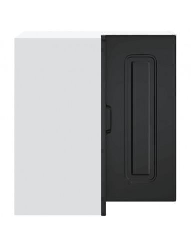 Pensile da Cucina ad Angolo Kalmar Nero in Legno Multistrato