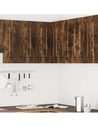 Pensile da Cucina ad Angolo Kalmar Rovere Fumo in Truciolato