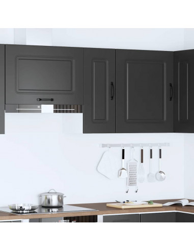 Pensile da Cucina Kalmar Nero in Legno Multistrato